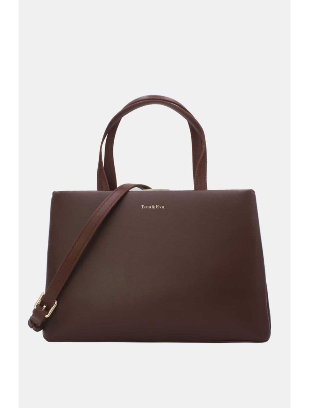 Sac à Main effet Cuir Classique 25B-6418-Brun