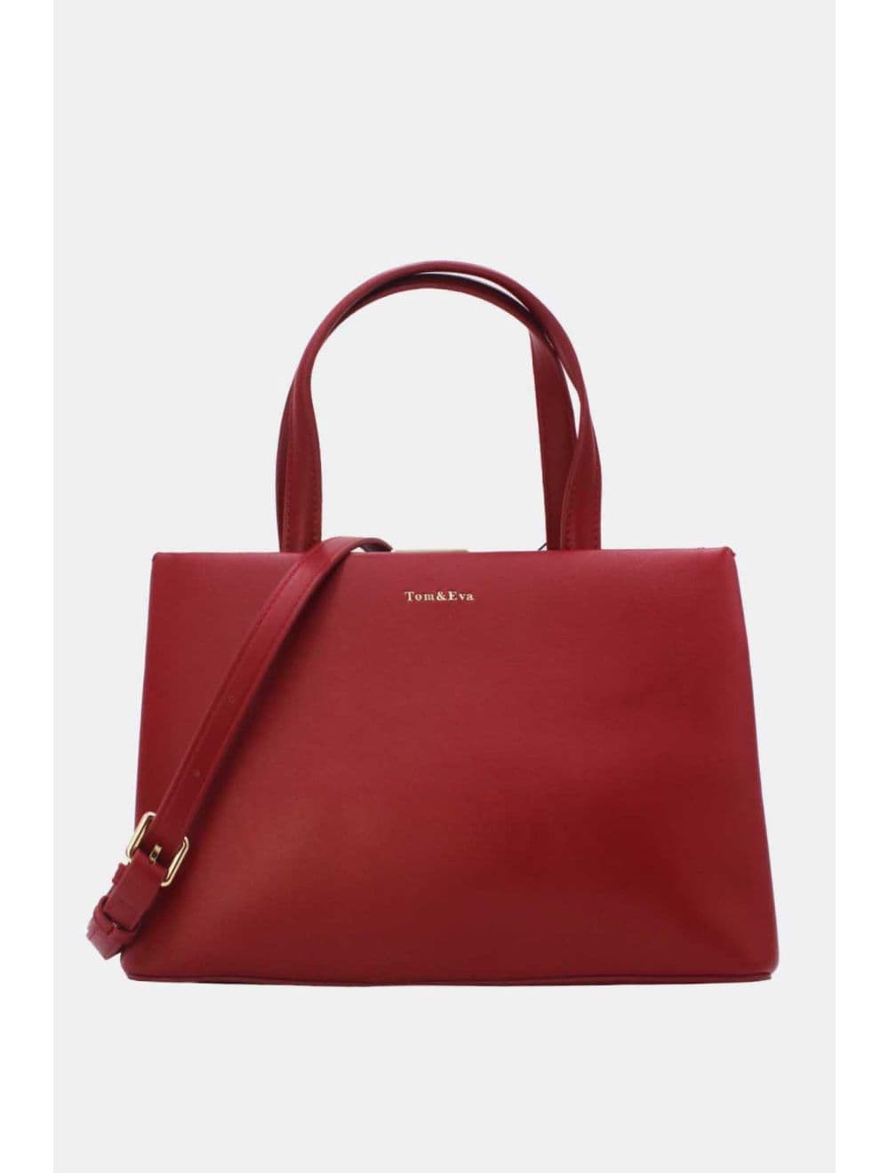 Sac à Main effet Cuir Classique 25B-6418-Rouge