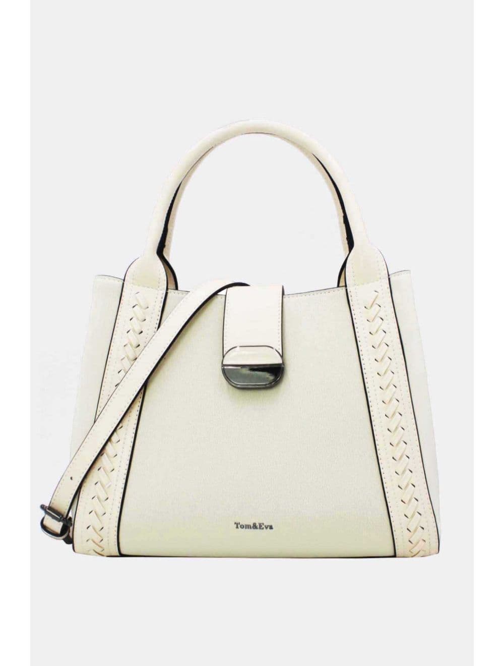 Sac à Main effet Cuir d'agneau 25B-6424-Beige