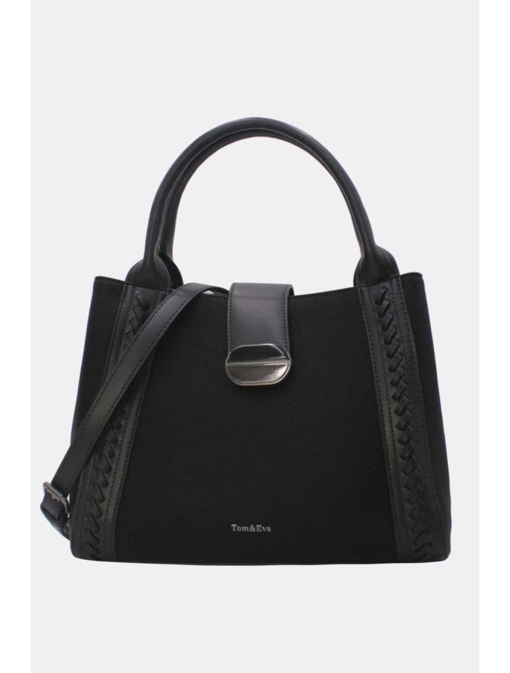 Sac à Main effet Cuir d'agneau 25B-6424-Noir