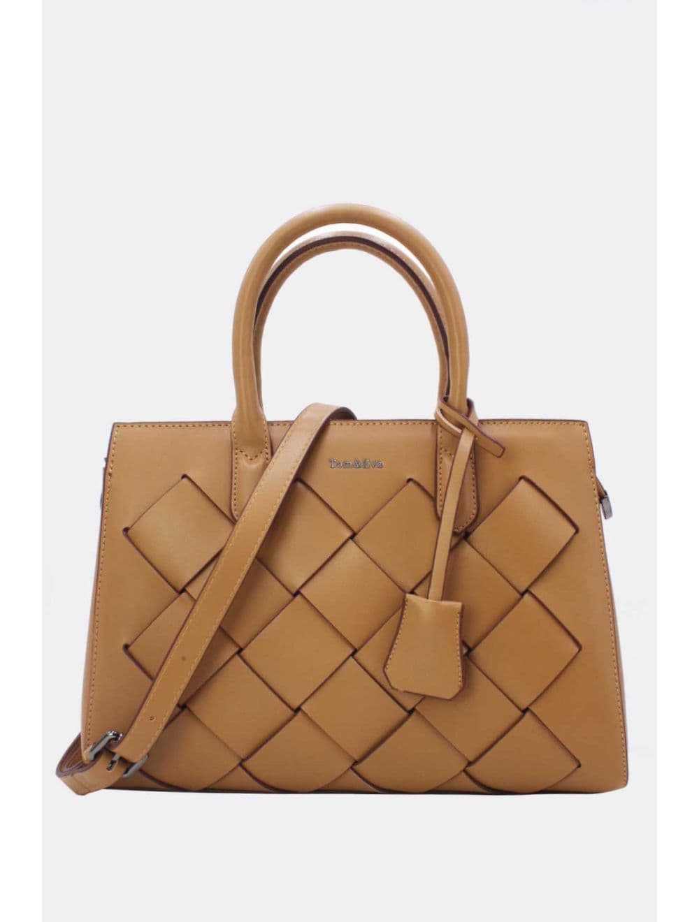 Sac à Main Tressé Avec Pendentif 25B-6398-Kaki