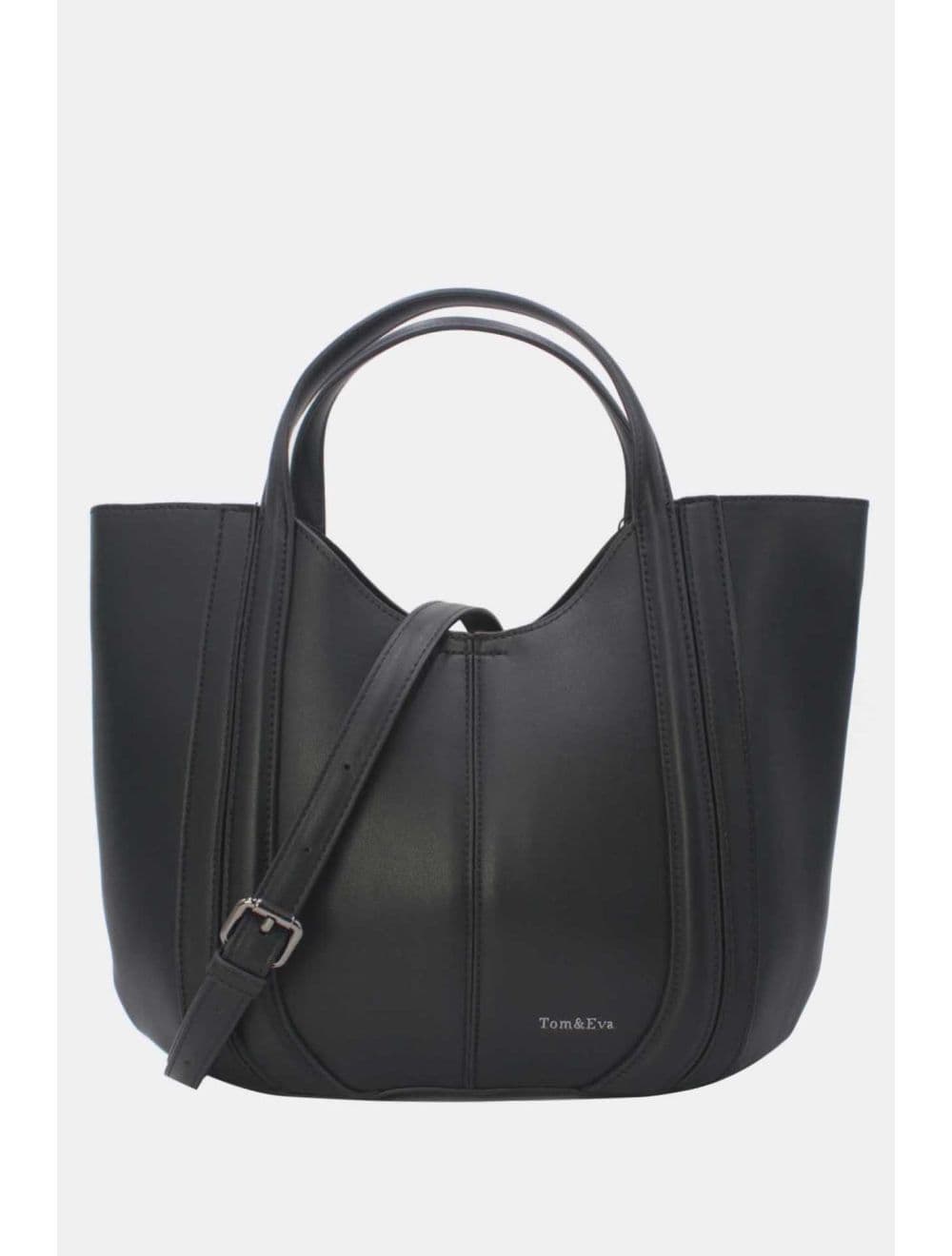 Sac à Main Effet Cuir Chic 25B-6374-Noir
