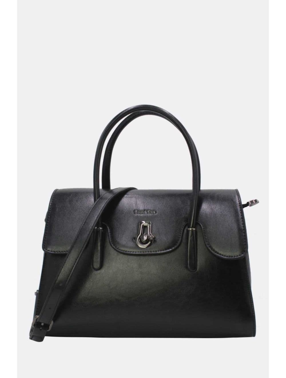 Sac à Main Effet Cuir Style Vintage RÉASSORT 24B-5866-Noir