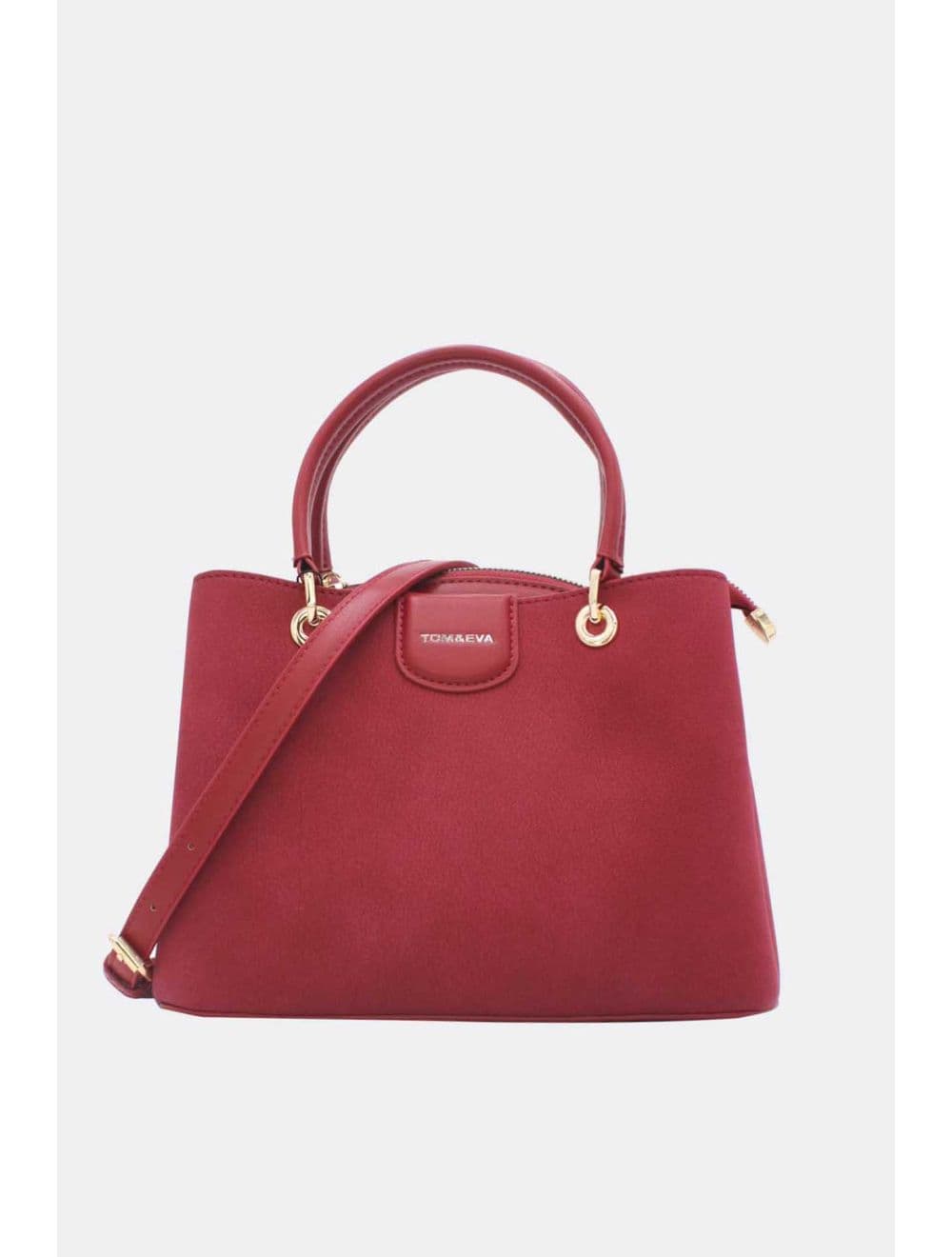 Petit Sac à Main Effet Cuir Grainé 25B-6377-Rouge