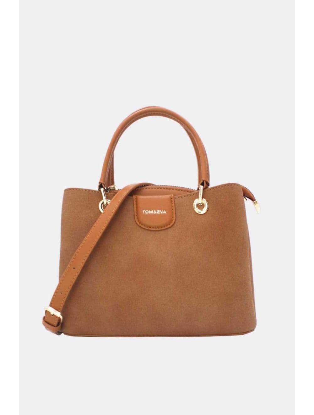 Petit Sac à Main Effet Cuir Grainé 25B-6377-Brun