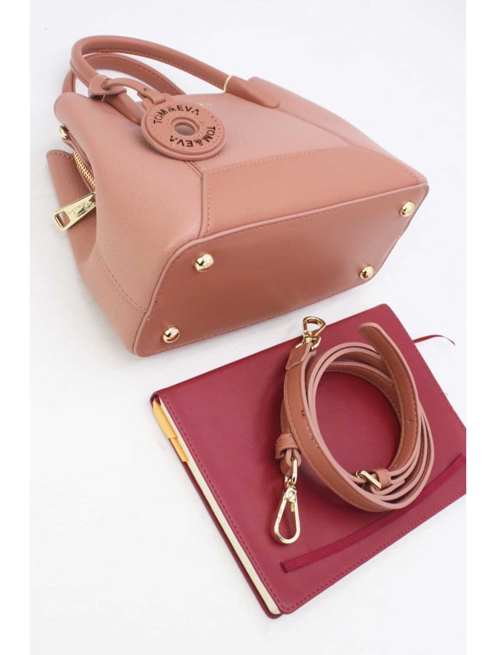 Petit Sac à Main Effet Cuir Grainé 25B-6417-D.Pink