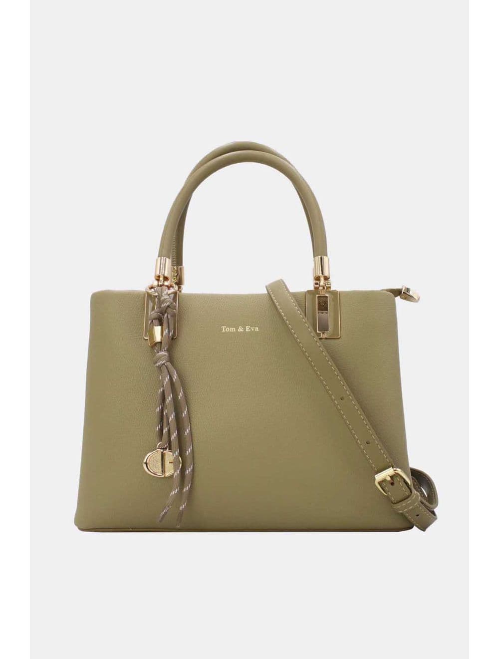Medium Sac à Main Chic Avec Pendentifs 25B-6306-Vert