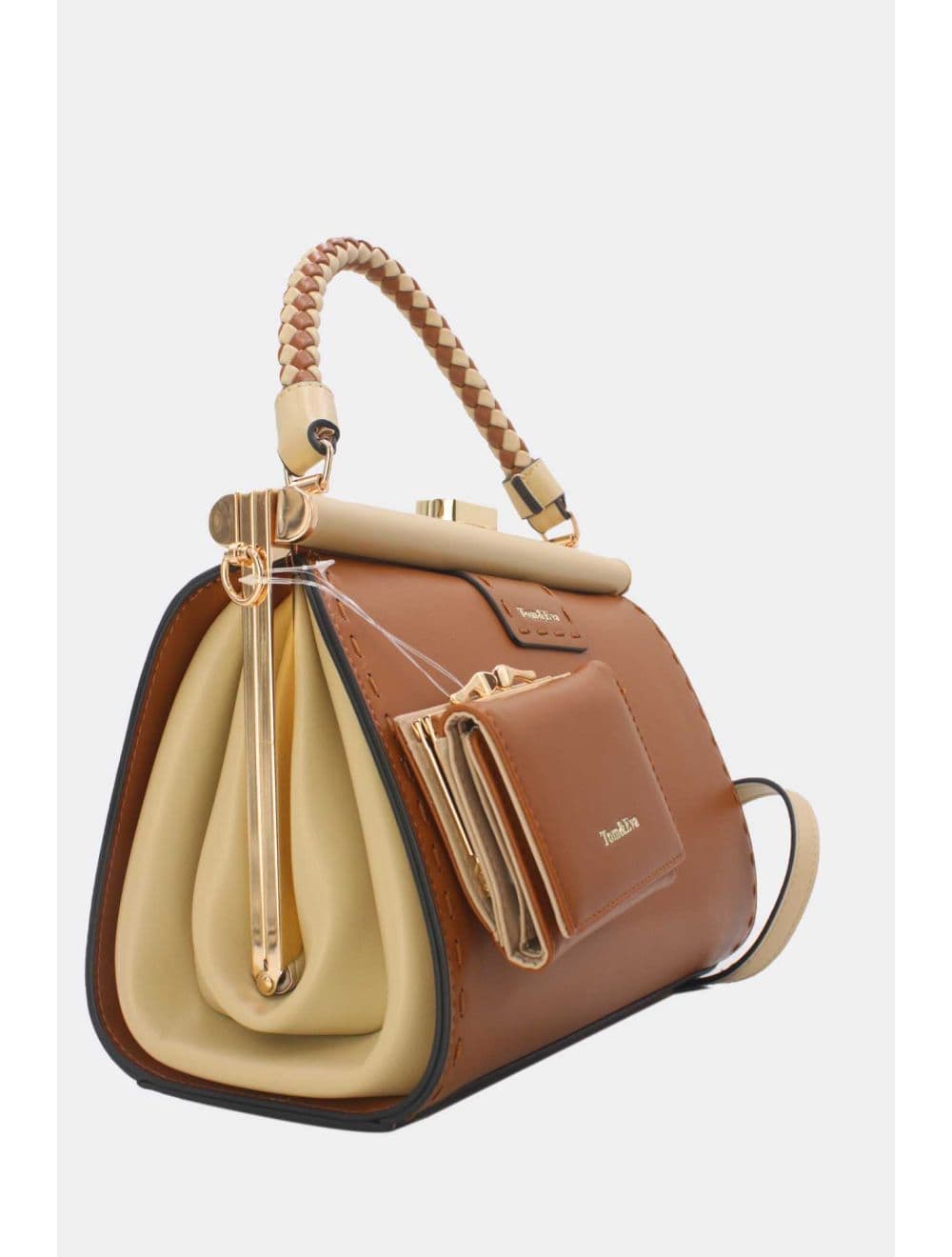 Sac à Main Avec Portefeuille 2 in 1-25B-6314-Beige