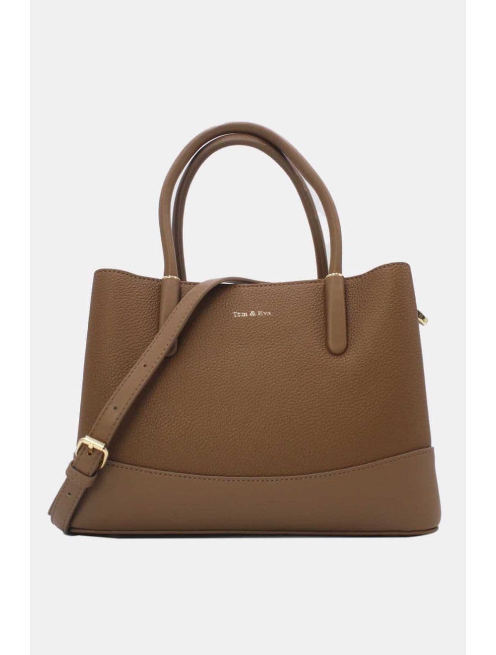 Medium Sac à Main Effet Cuir Grainé 25B-6194-Taupe