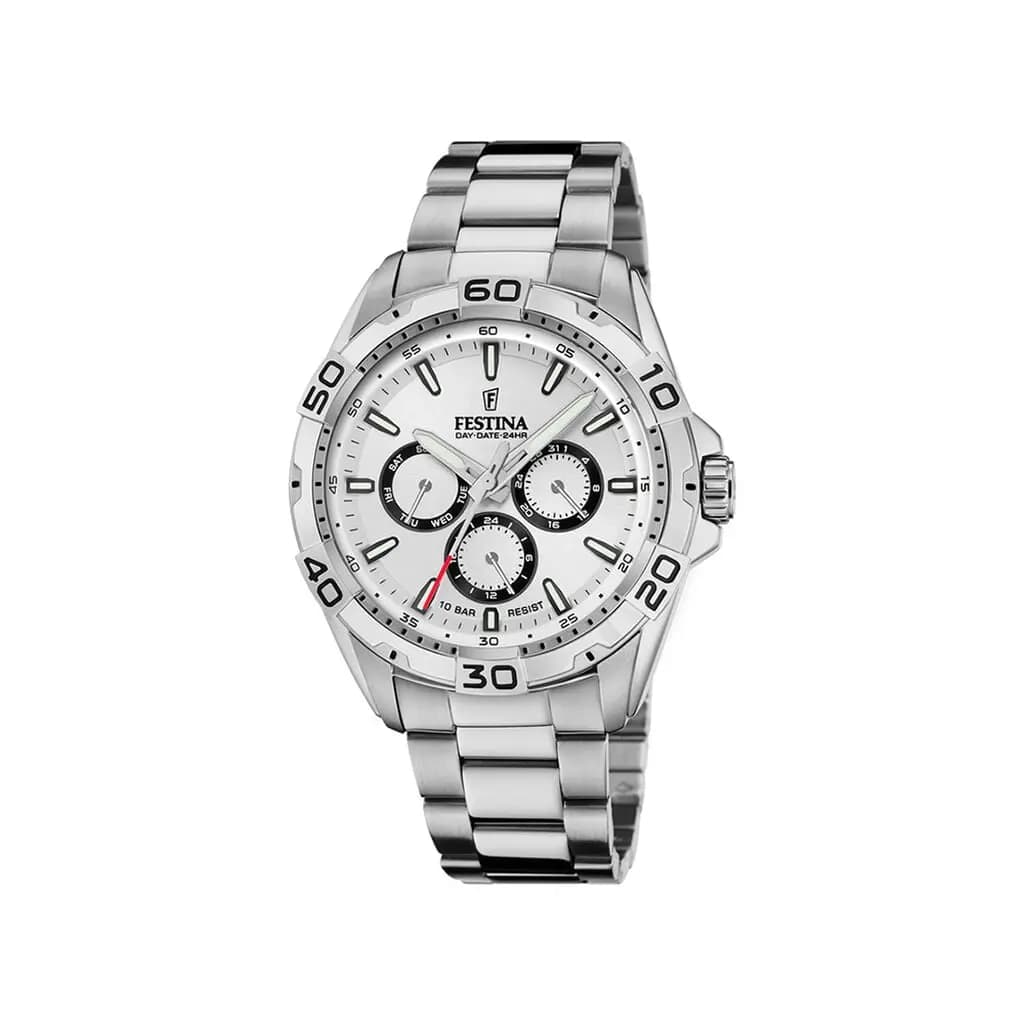 Montre Festina Multifonctions 45 Argenté