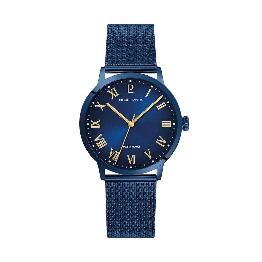 Montre Pierre Lannier Lannier Interval Bleu