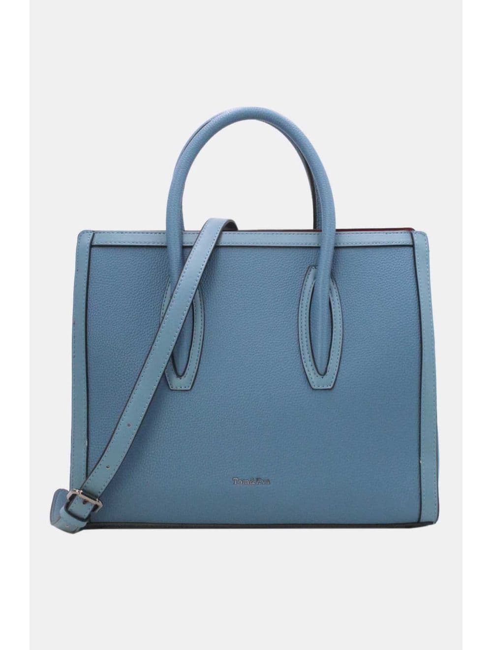 Sac à Main Rigide Carré 25B-6210-Blue
