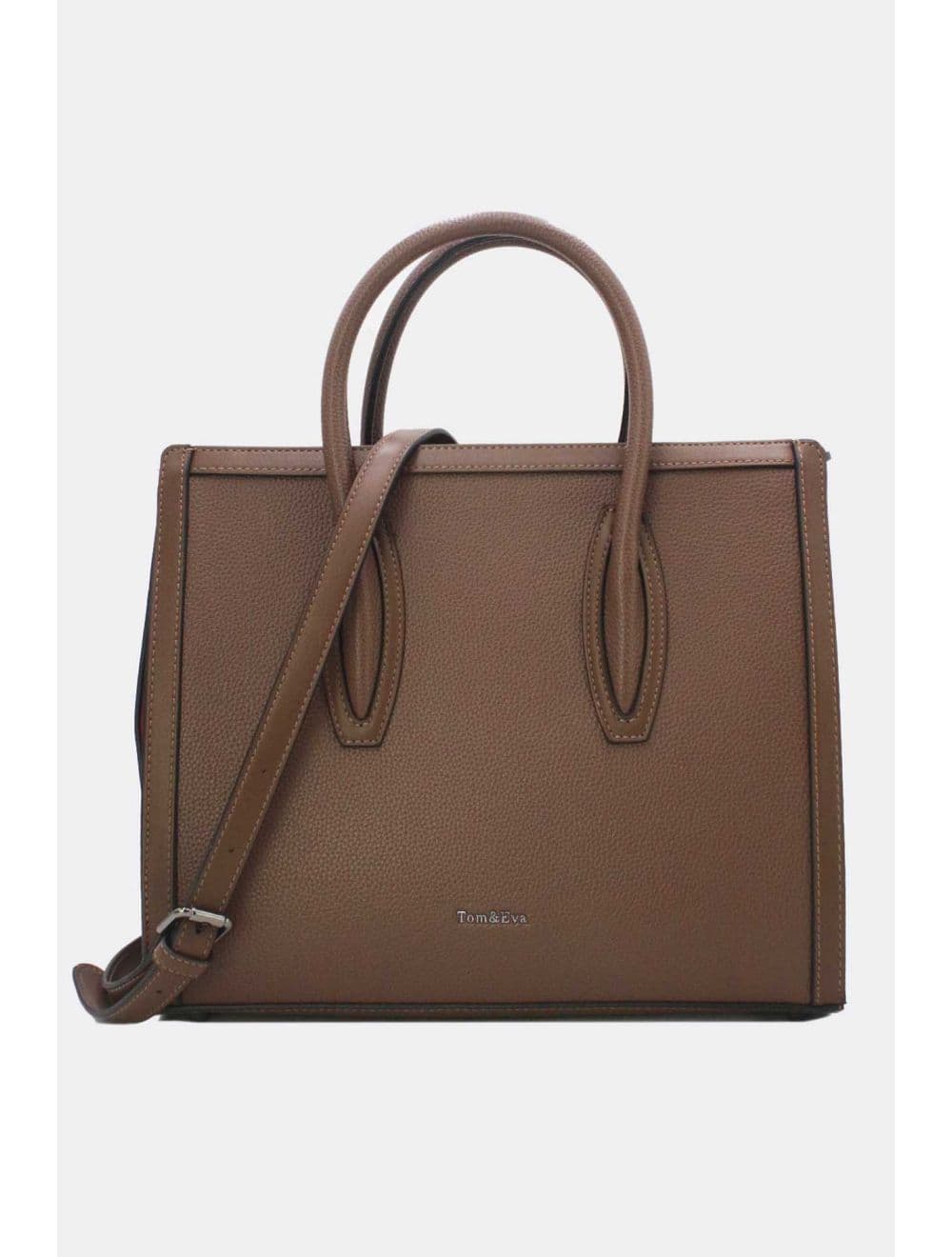 Sac à Main Rigide Carré 25B-6210-Coffee