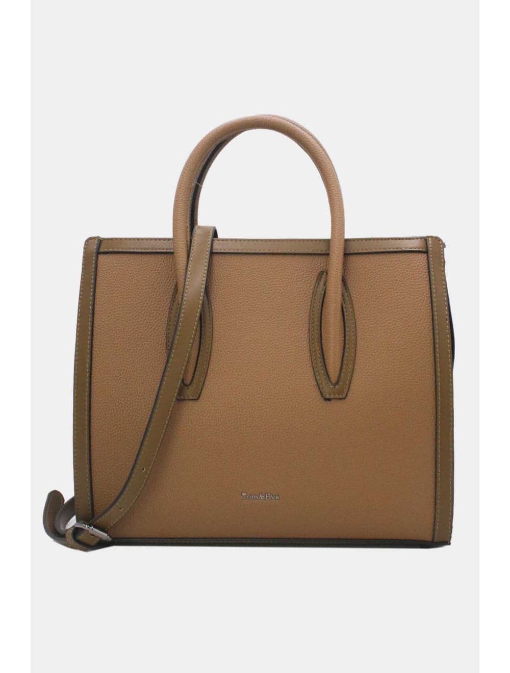 Sac à Main Rigide Carré 25B-6210-Khaki