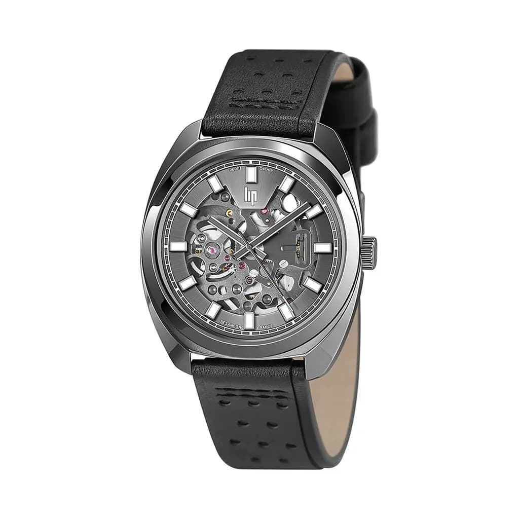 Montre Lip General De Gaulle Auto Squelette Gris