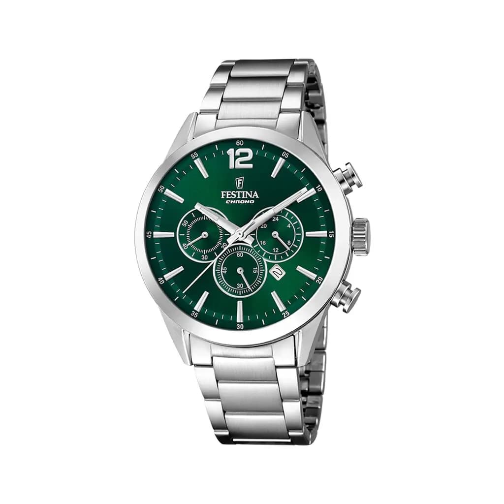 Montre Festina Timeless Chrono 44 Vert