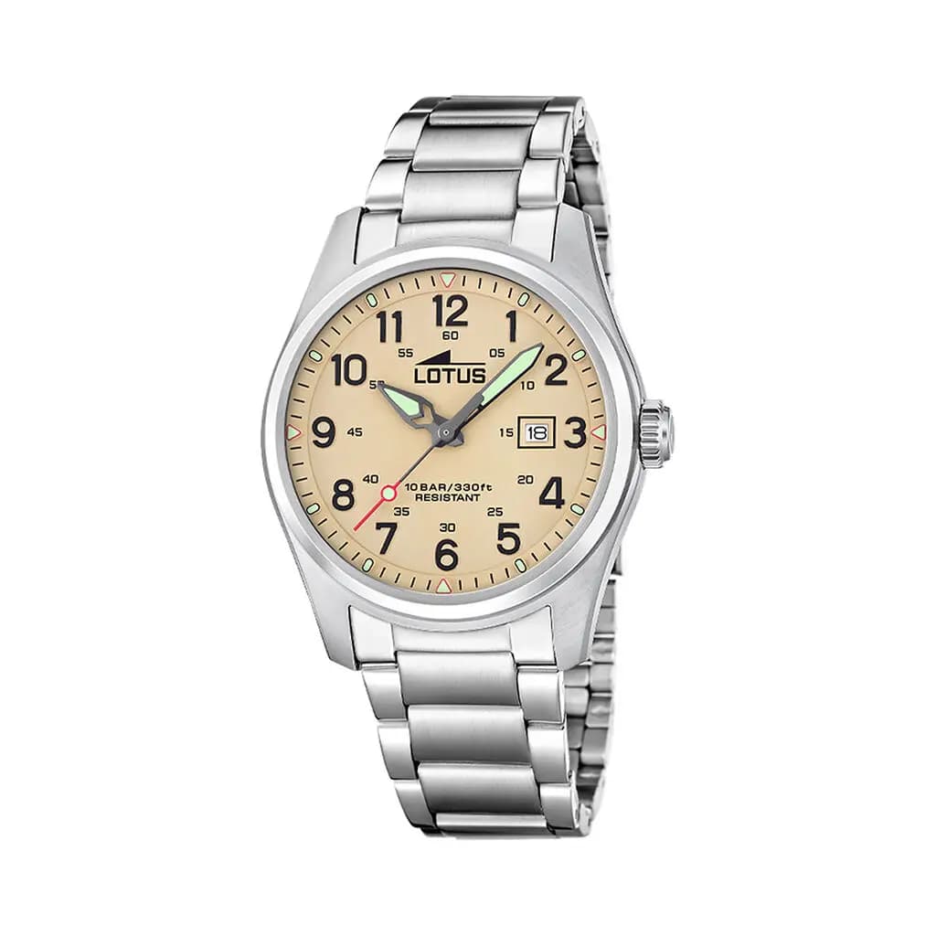 Montre Lotus Minimalist 42 Beige