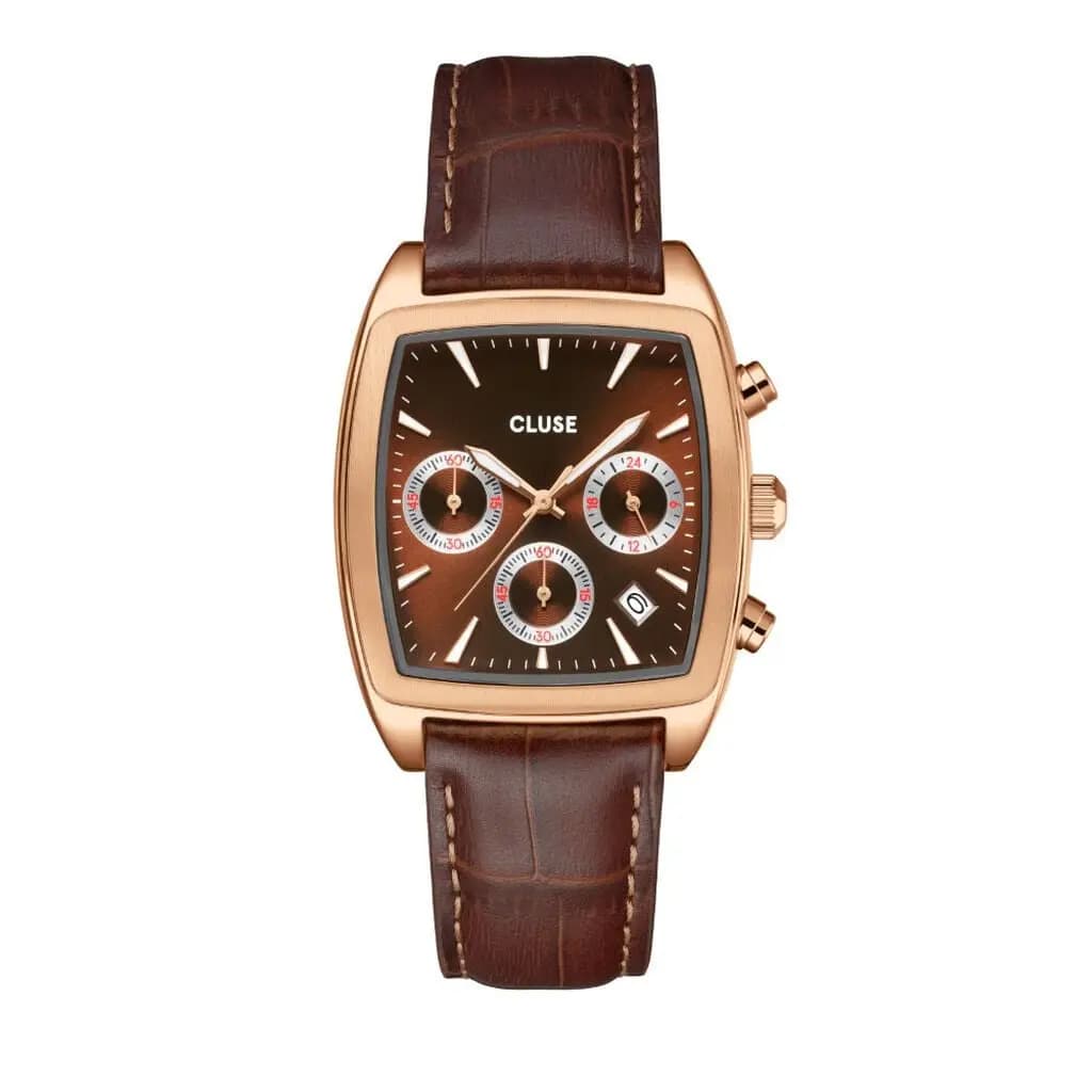 Montre Cluse Quartaut Chrono Marron