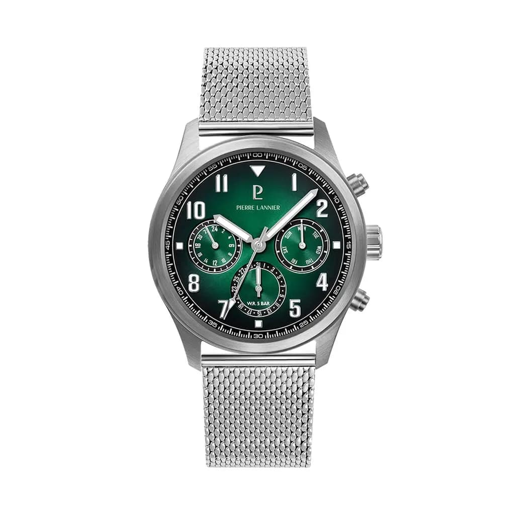 Montre Pierre Lannier Lannier Aviateur Vert