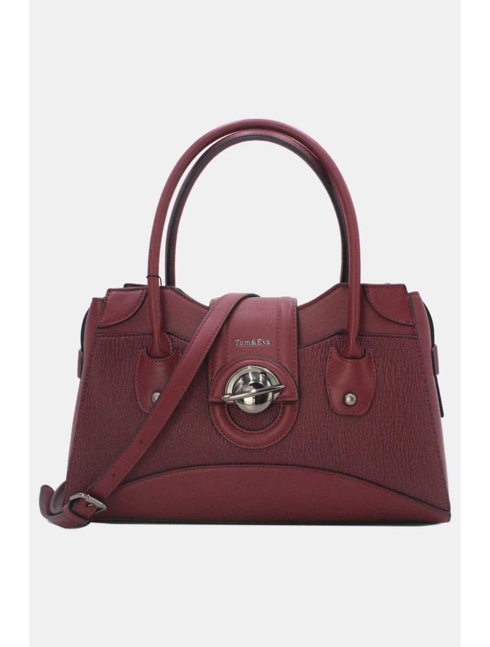 Sac à Main Languette 25B-6245-Burgundy