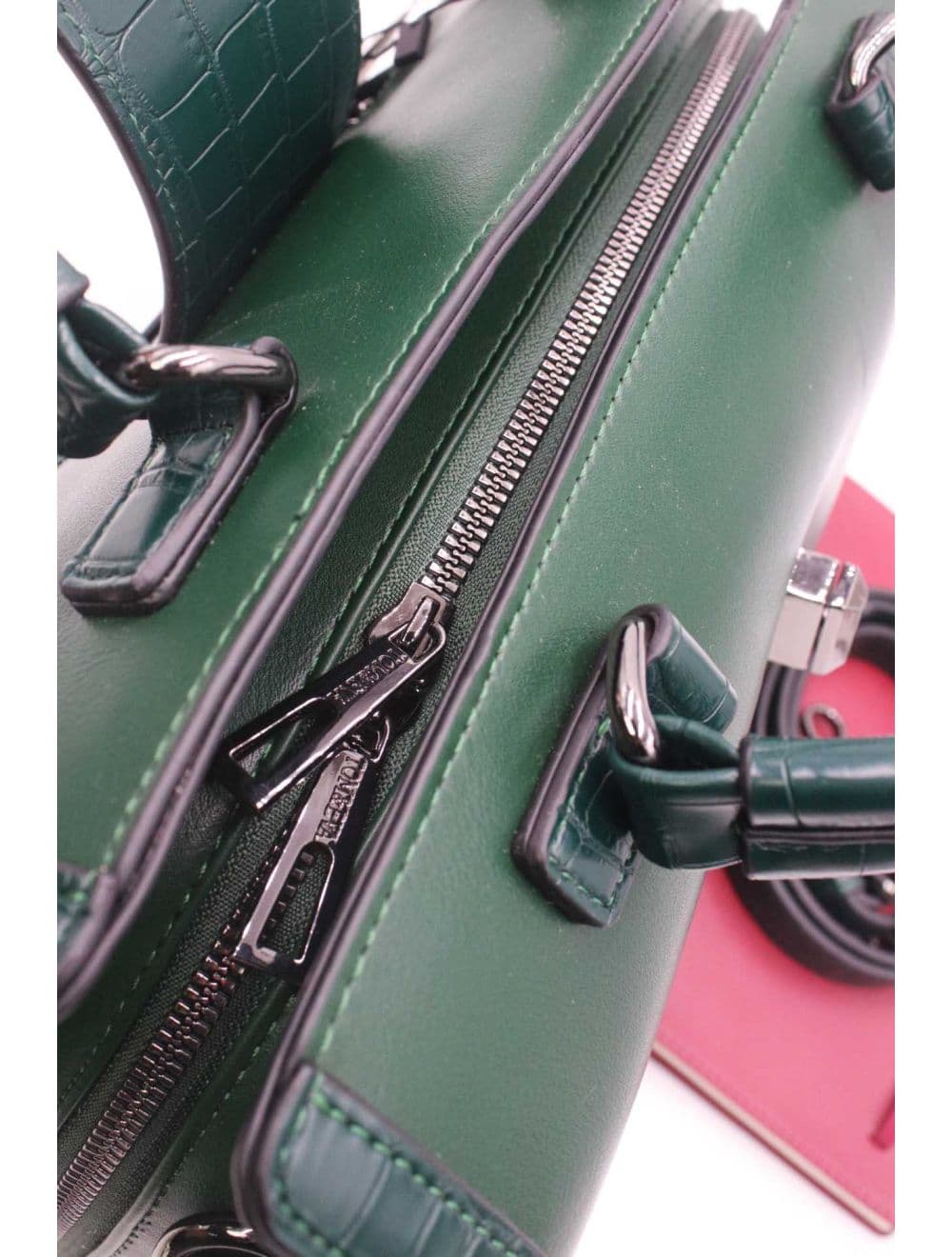 Sac Docteur Effet Crocodile 25B-6235-Vert