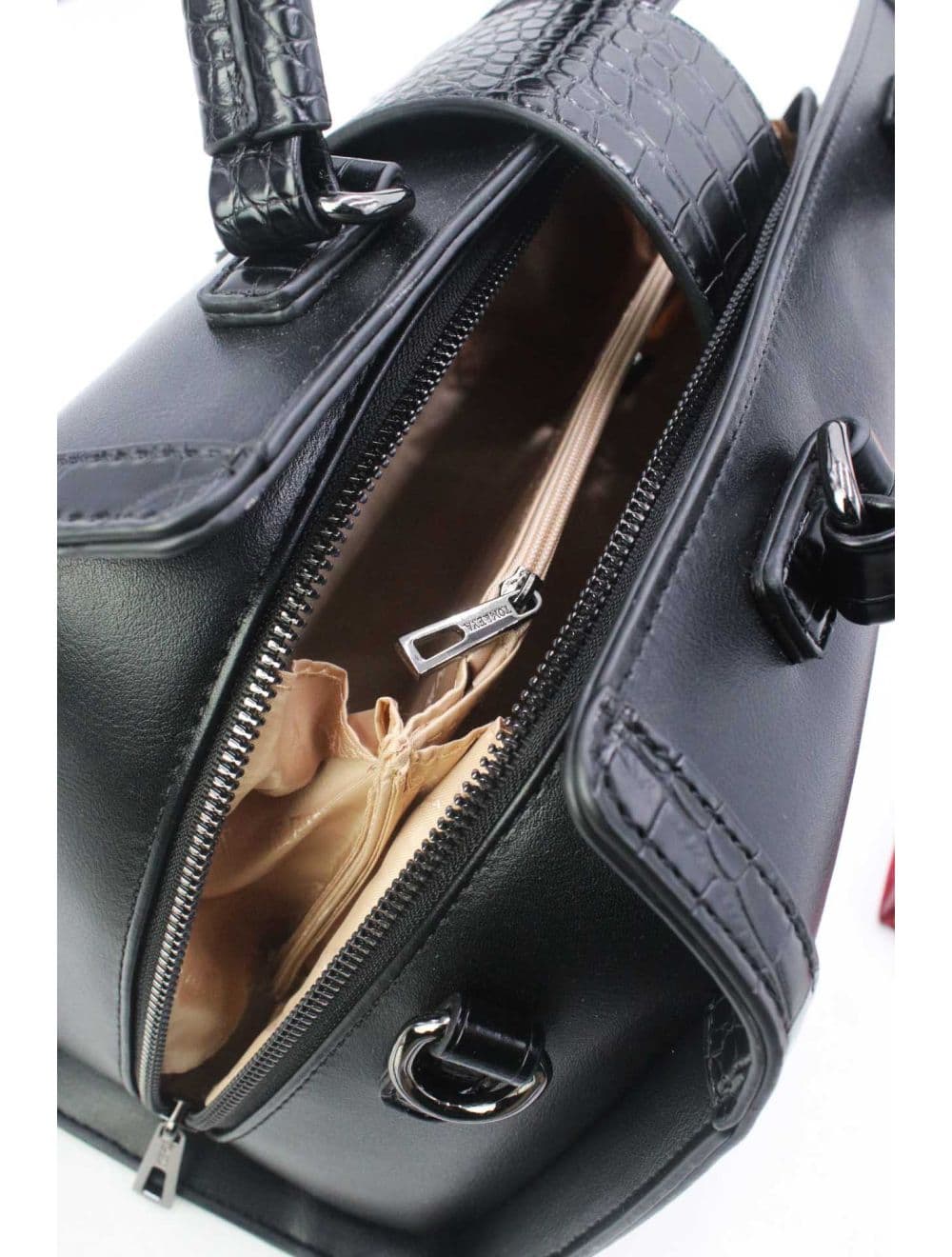 Sac Docteur Effet Crocodile 25B-6235-Noir