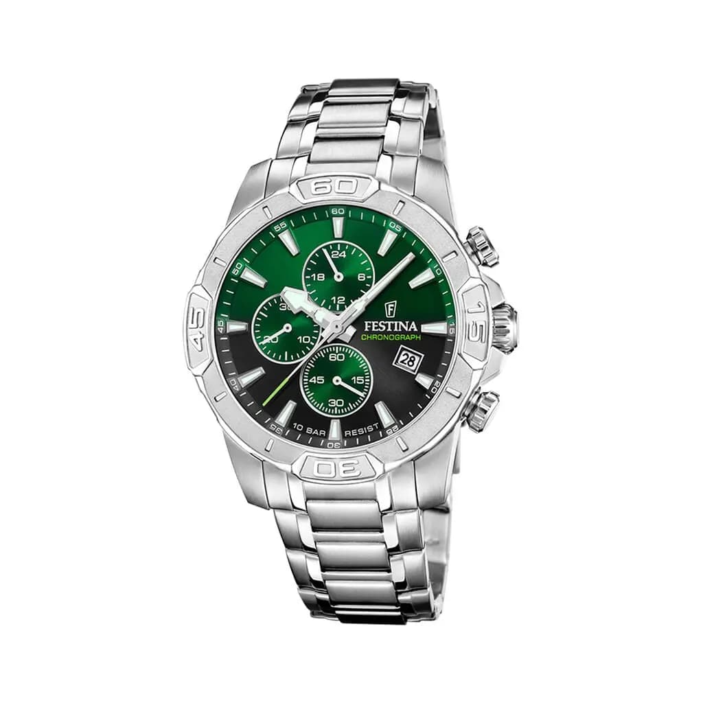 Montre Festina Timeless Chrono 45-3 Vert