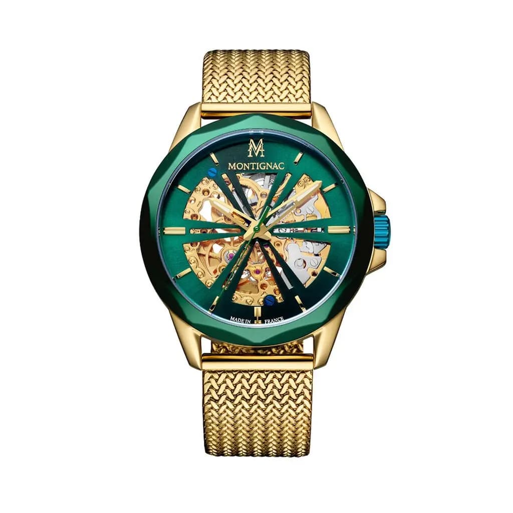 Montre Montignac Round Auto Vert