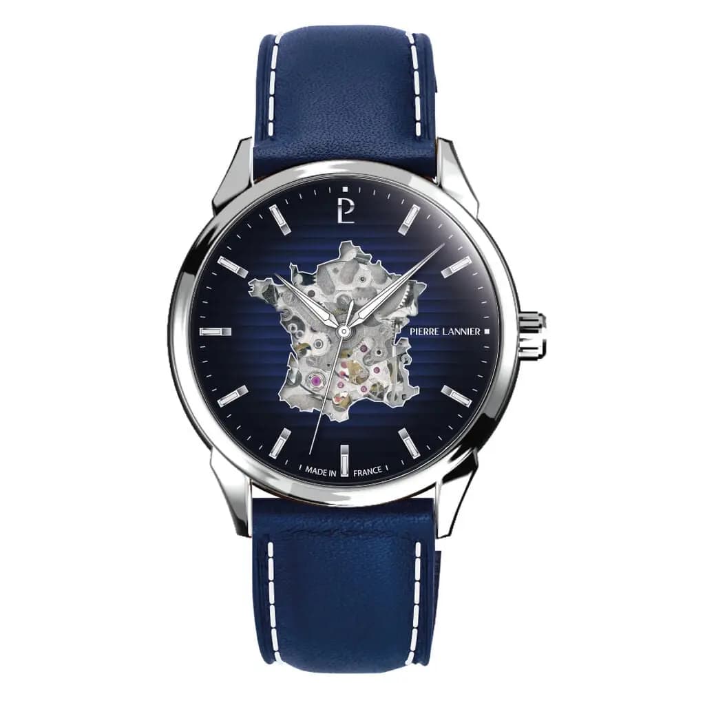 Montre Pierre Lannier Monarck Bleu