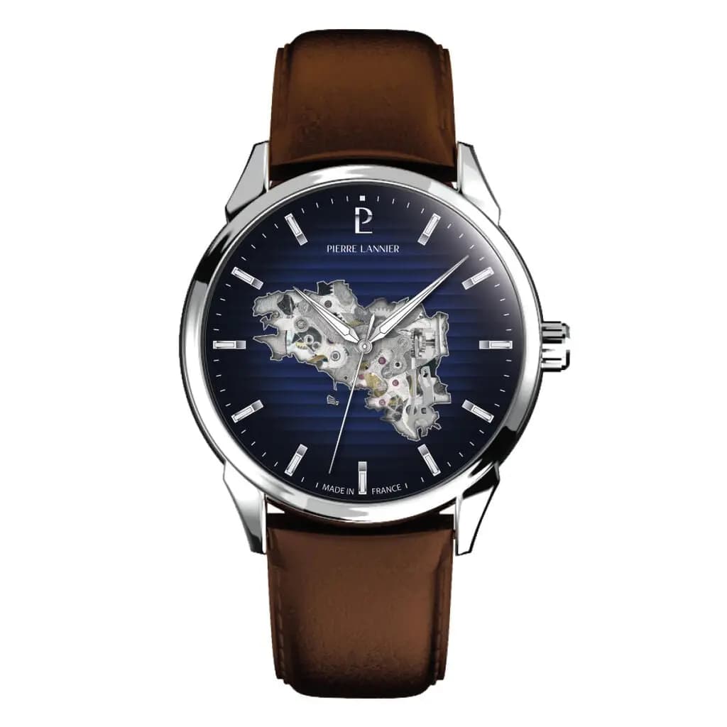 Montre Pierre Lannier Monarck Bleu