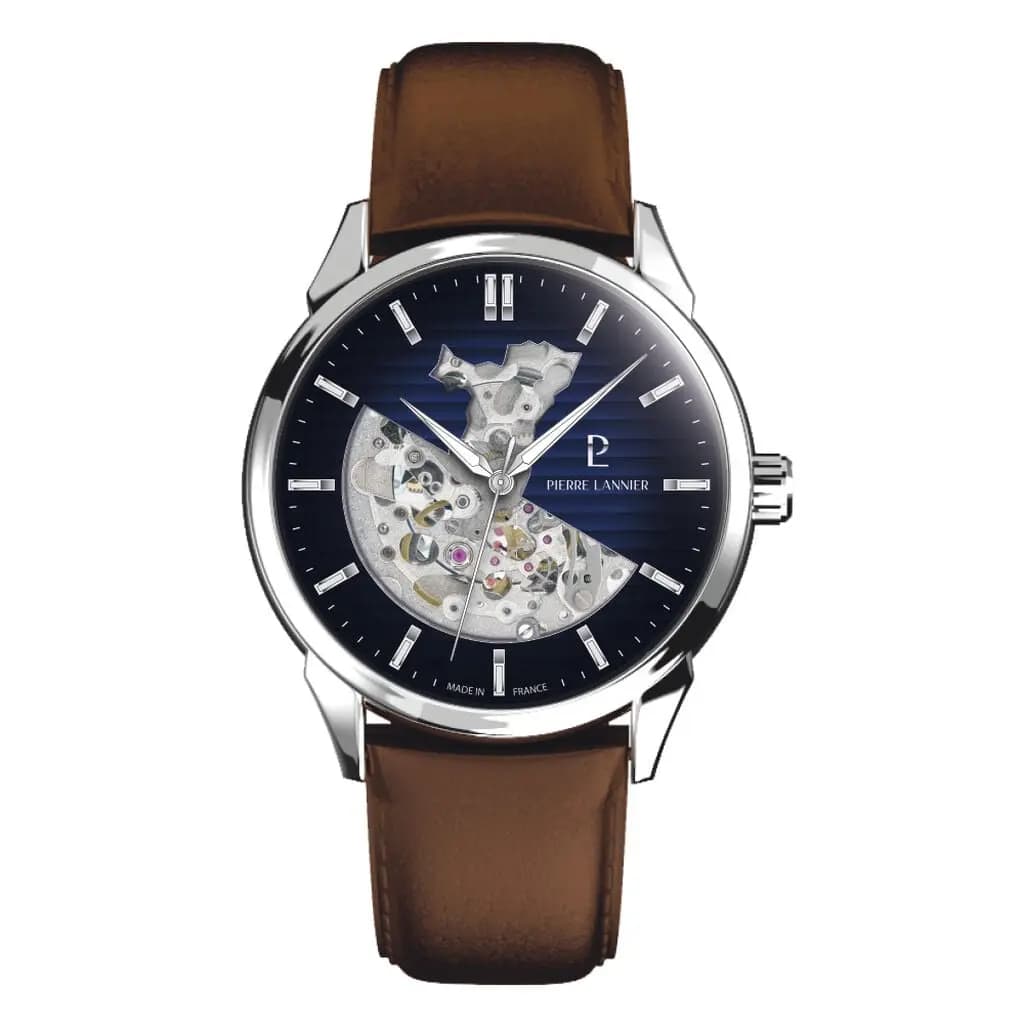 Montre Pierre Lannier Monarck Bleu
