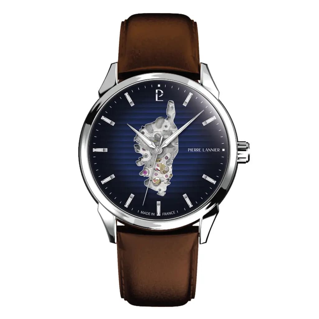 Montre Pierre Lannier Monarck Bleu
