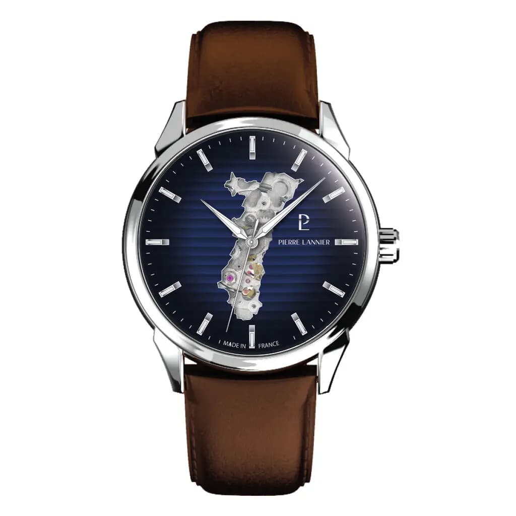 Montre Pierre Lannier Monarck Bleu