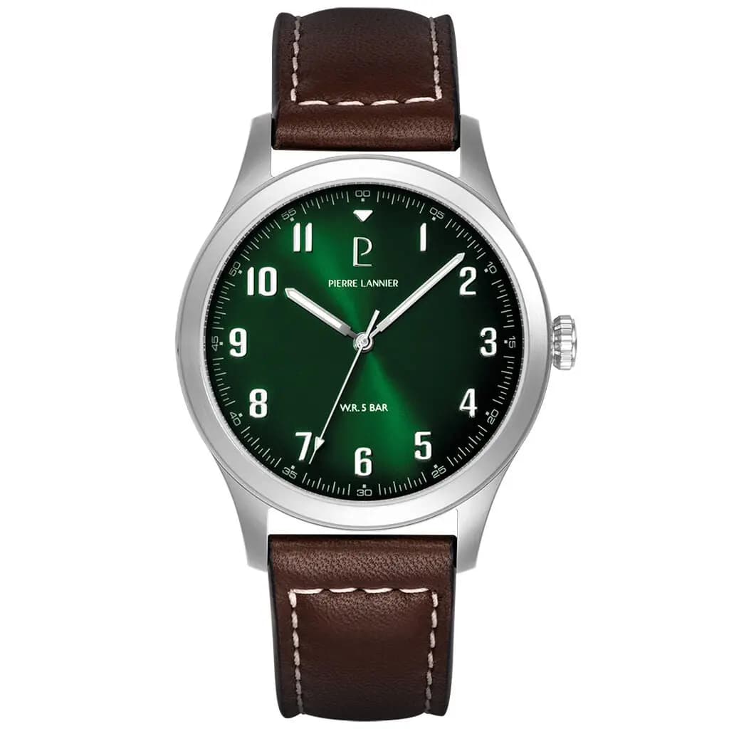 Montre Pierre Lannier Aviateur Vert
