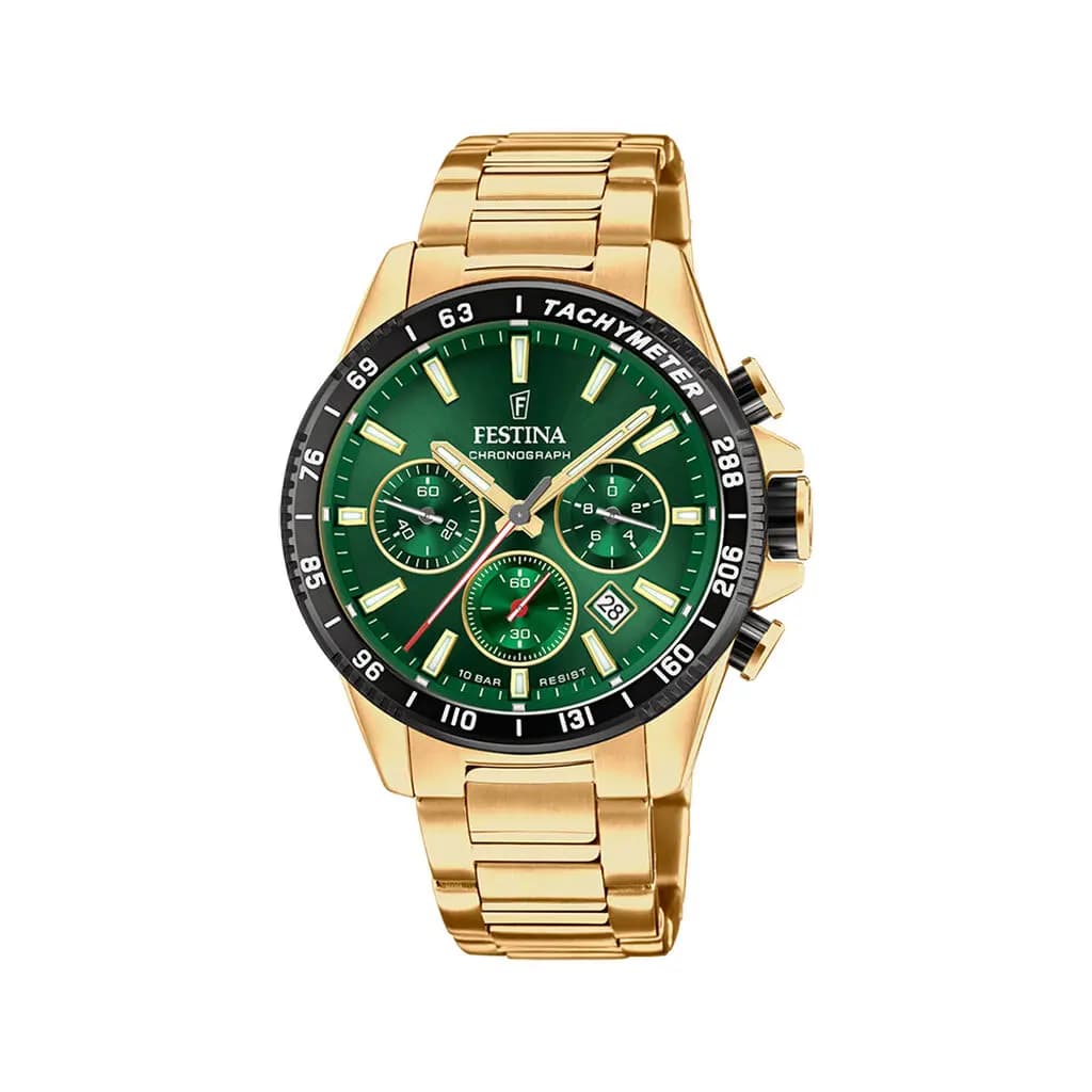 Montre Festina Timeless Chrono 45-2 Vert