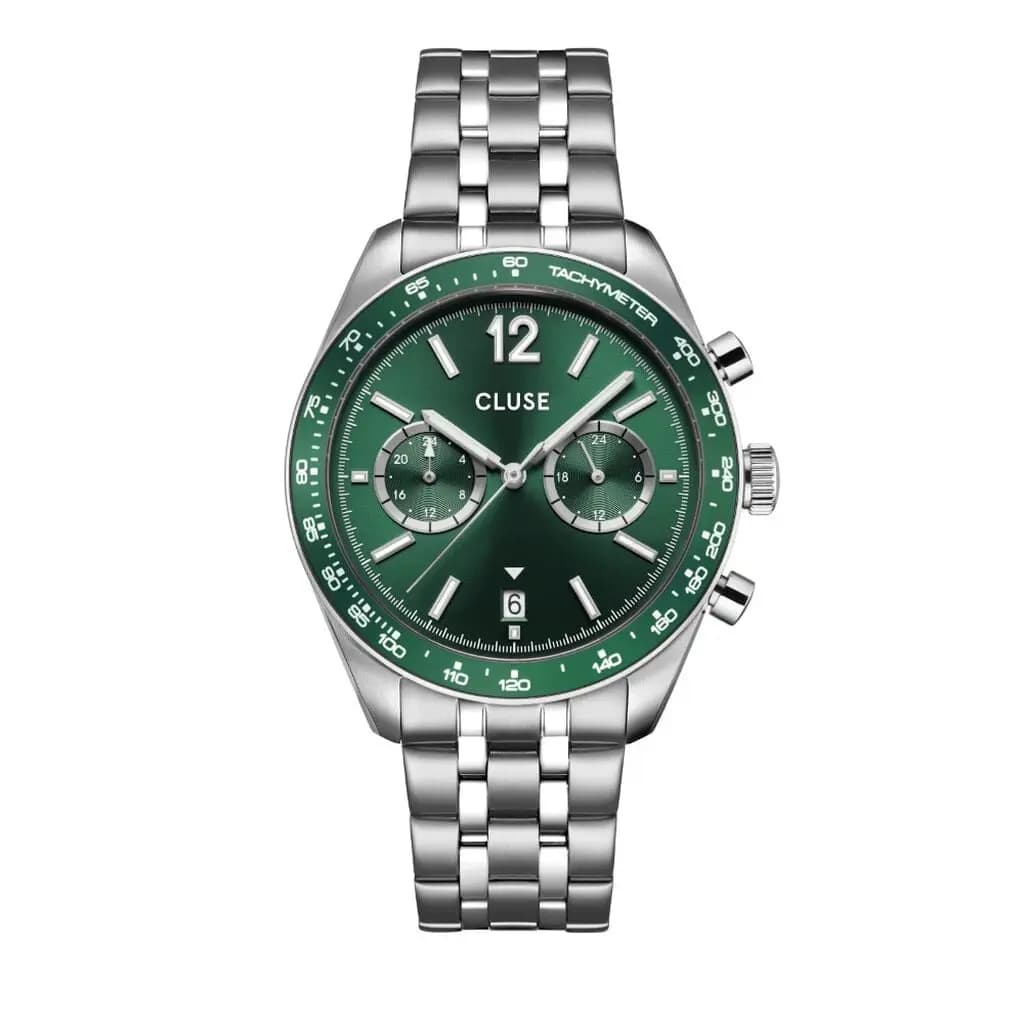 Montre Cluse Aravis Dual Timer Vert