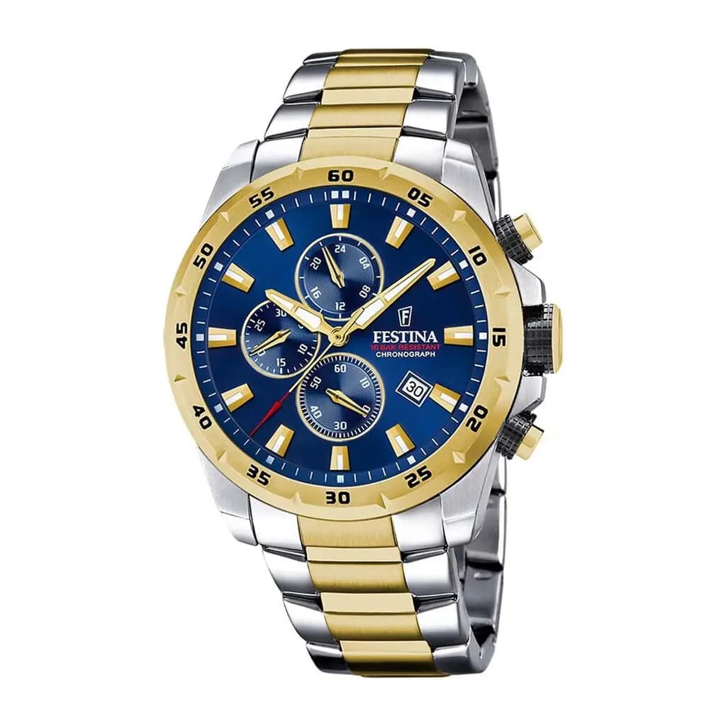 Montre Festina Timeless Chronograph Bleu