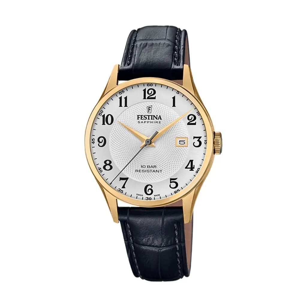 Montre Festina Swiss Made 40 Argenté