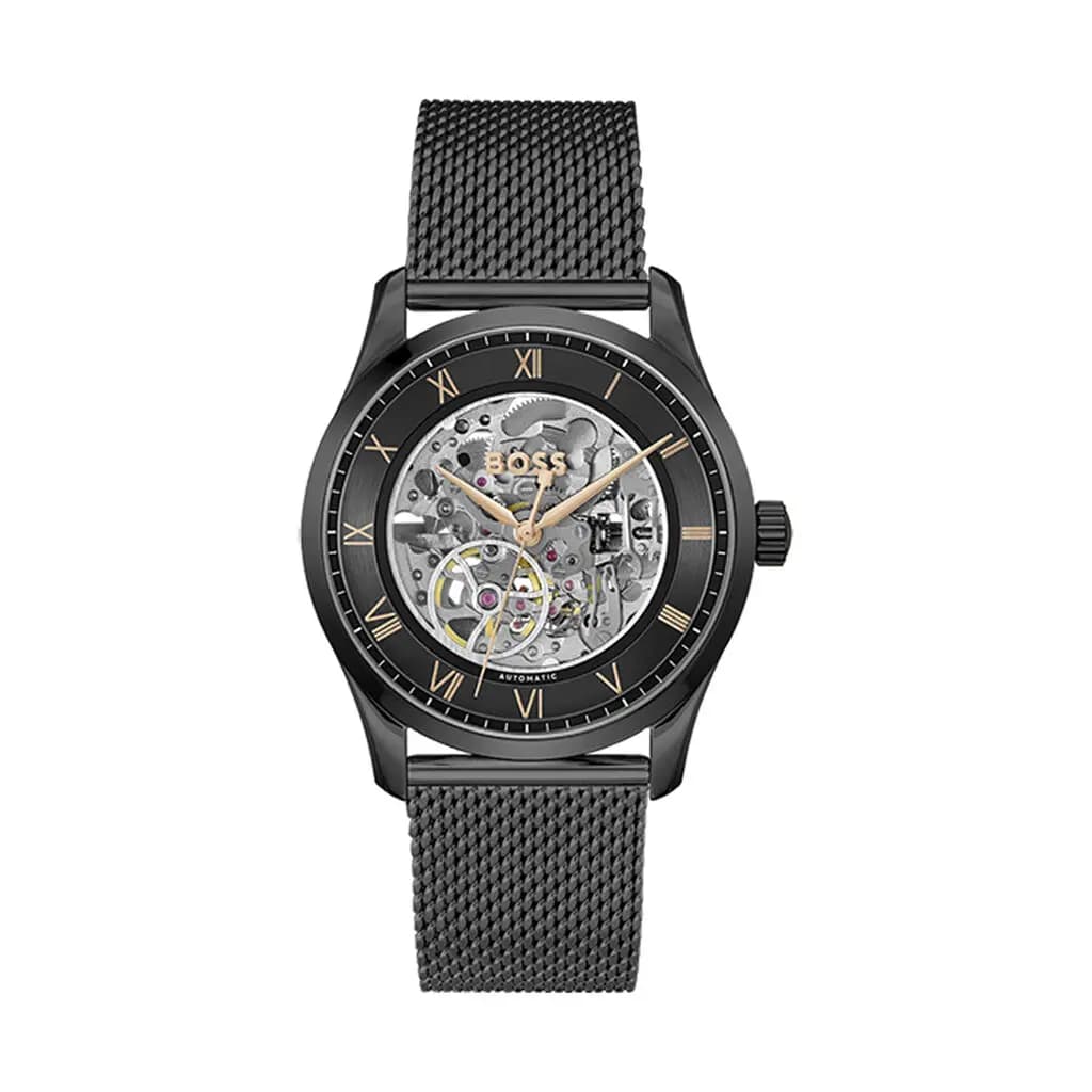 Montre Boss Principle Skeleton Noir