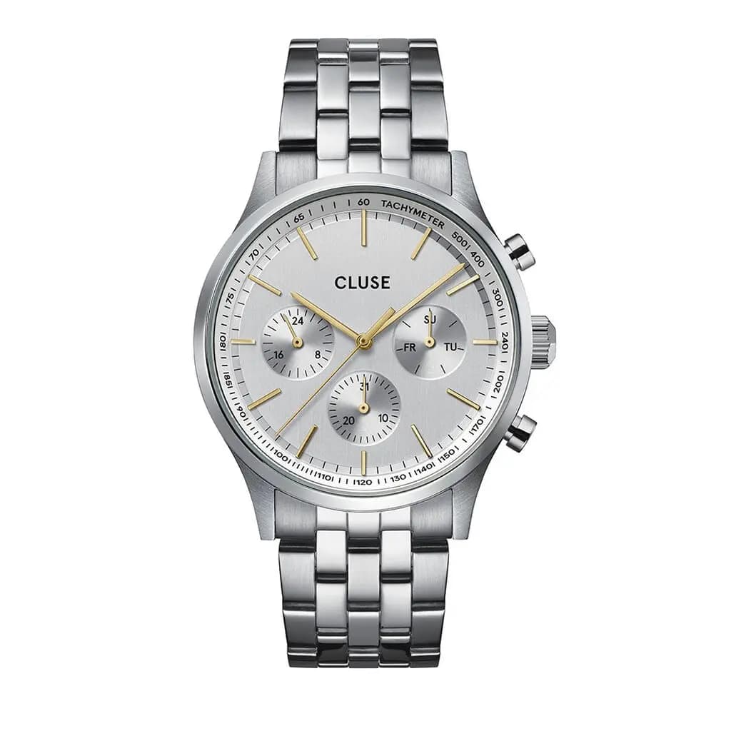 Montre Cluse Antheor Multifonction Argenté