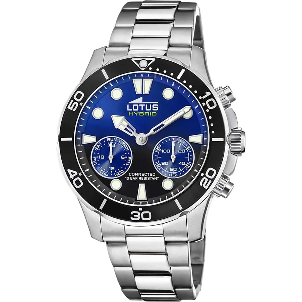 Montre Lotus Connected Bleu Et Noir