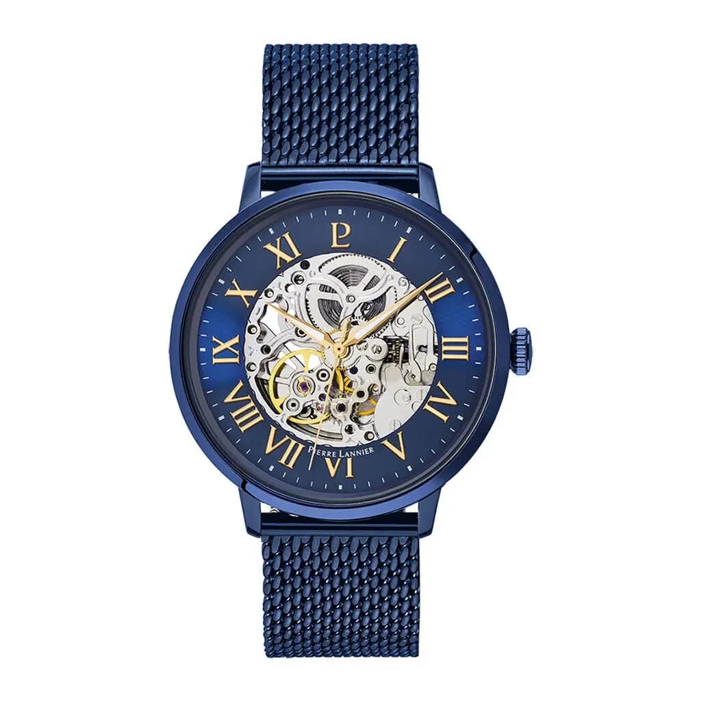Montre Pierre Lannier Collection Automatique 42 Bleu