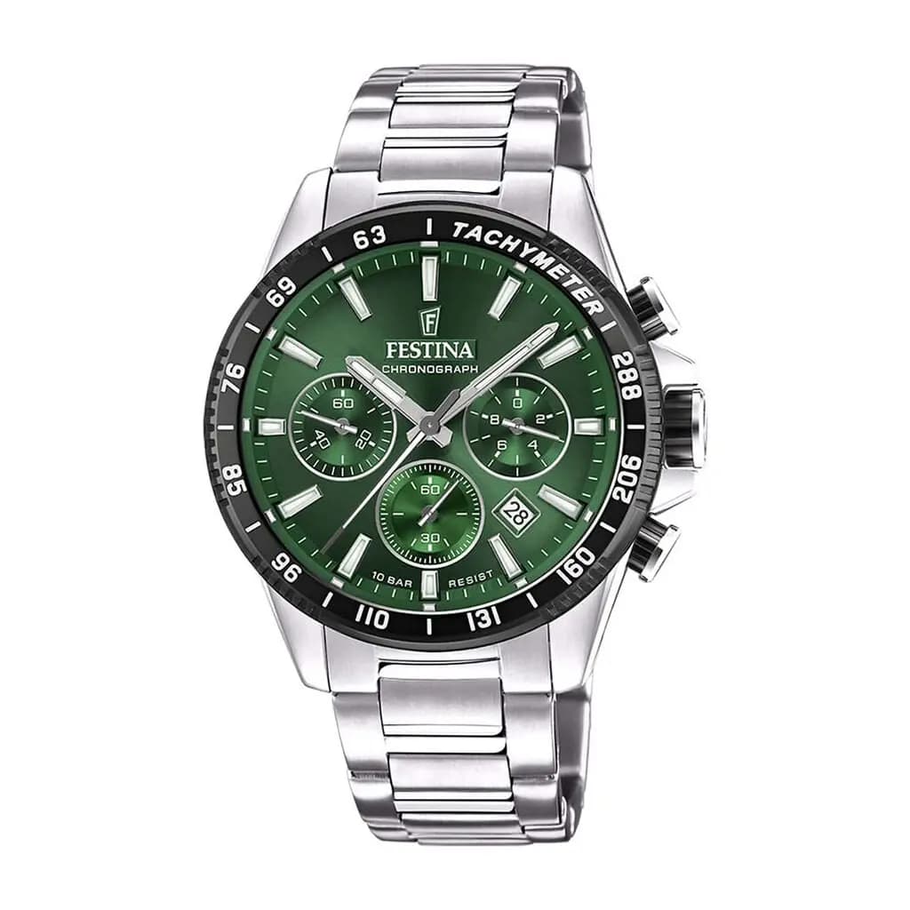 Montre Festina Timeless Chronograph Vert