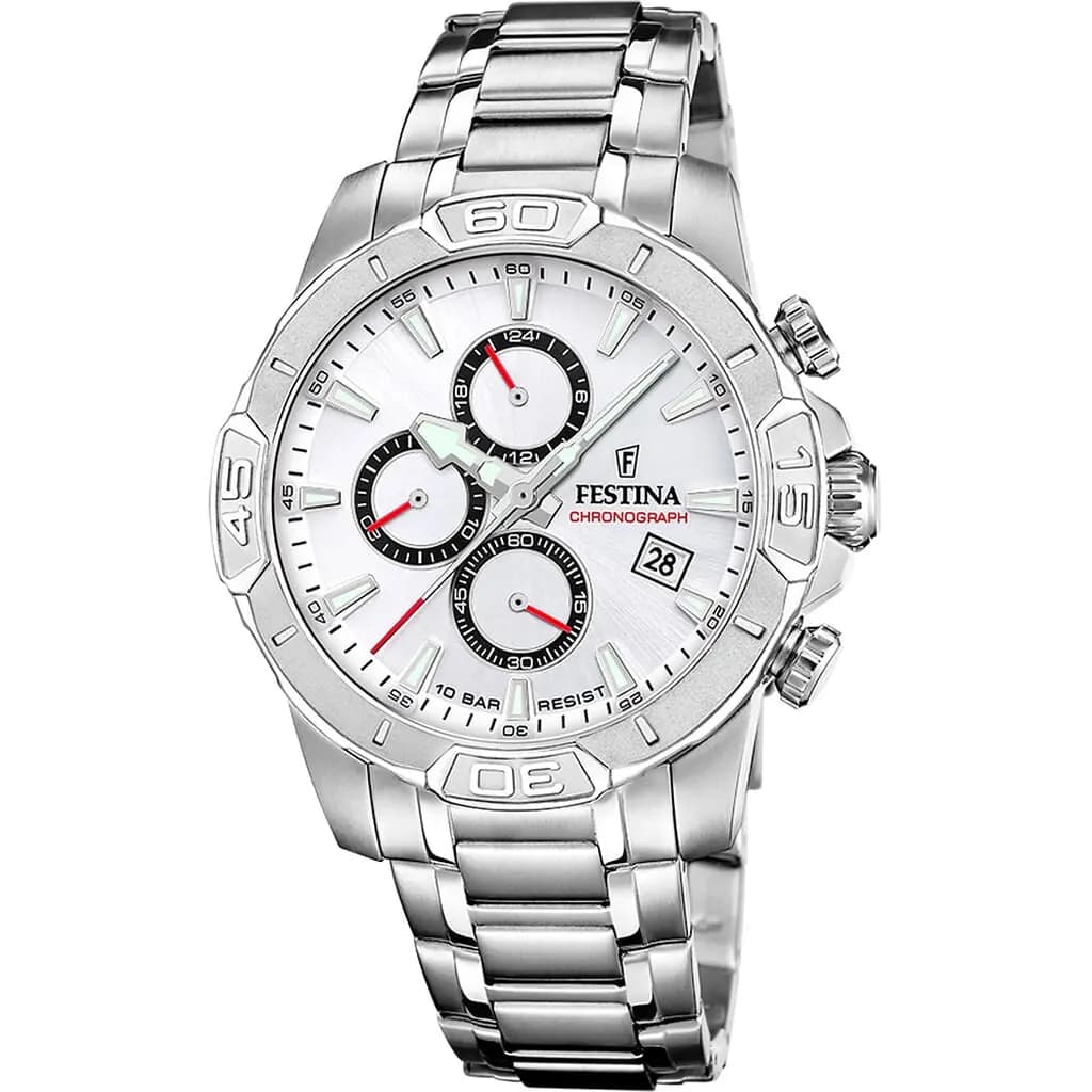 Montre Festina Timeless Chronograph Argenté