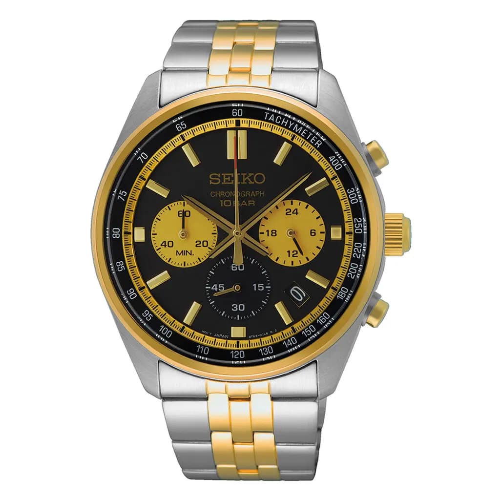 Montre Seiko Sport Bicolore Doré / Noir