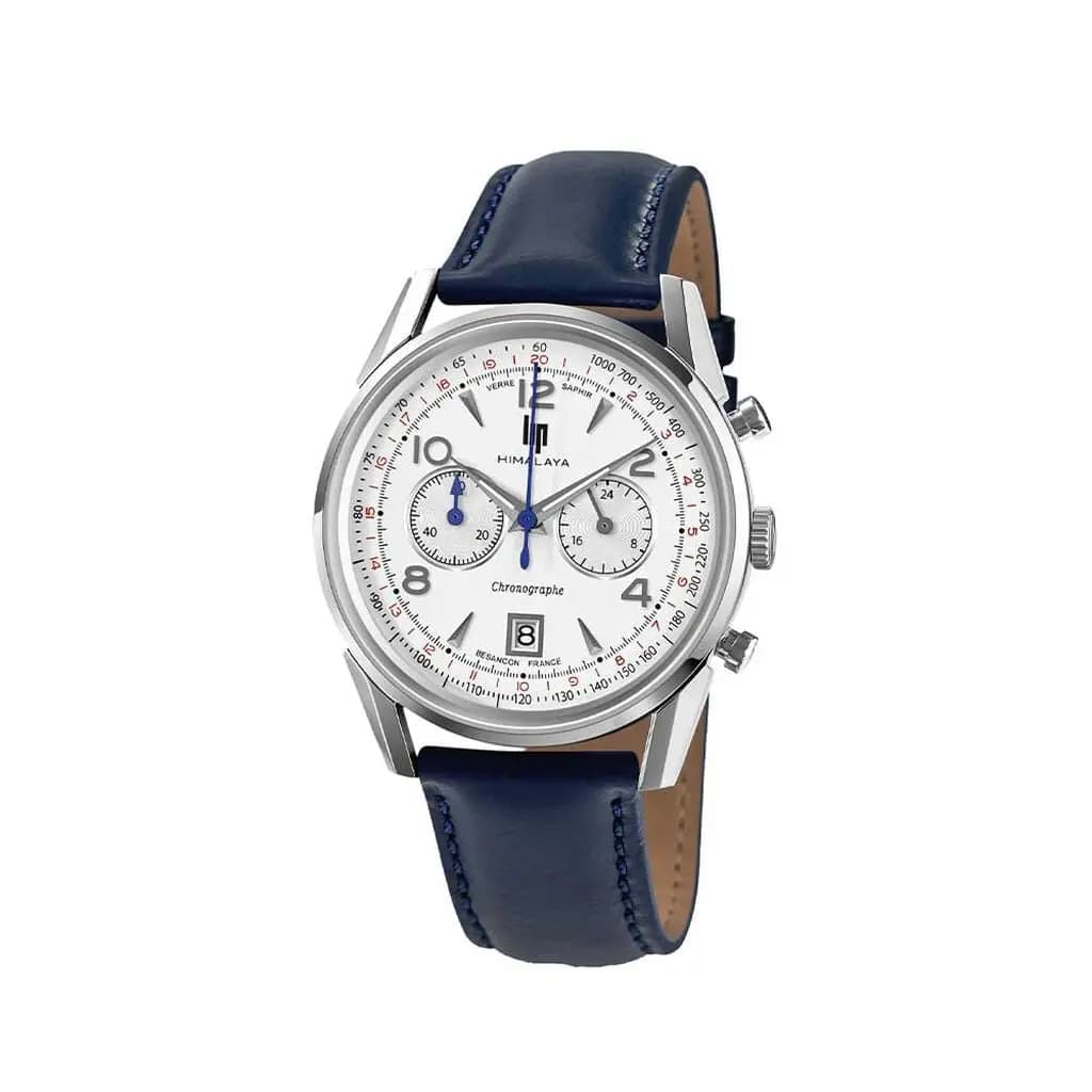 Montre Lip Himalaya Chrono Blanc Argenté