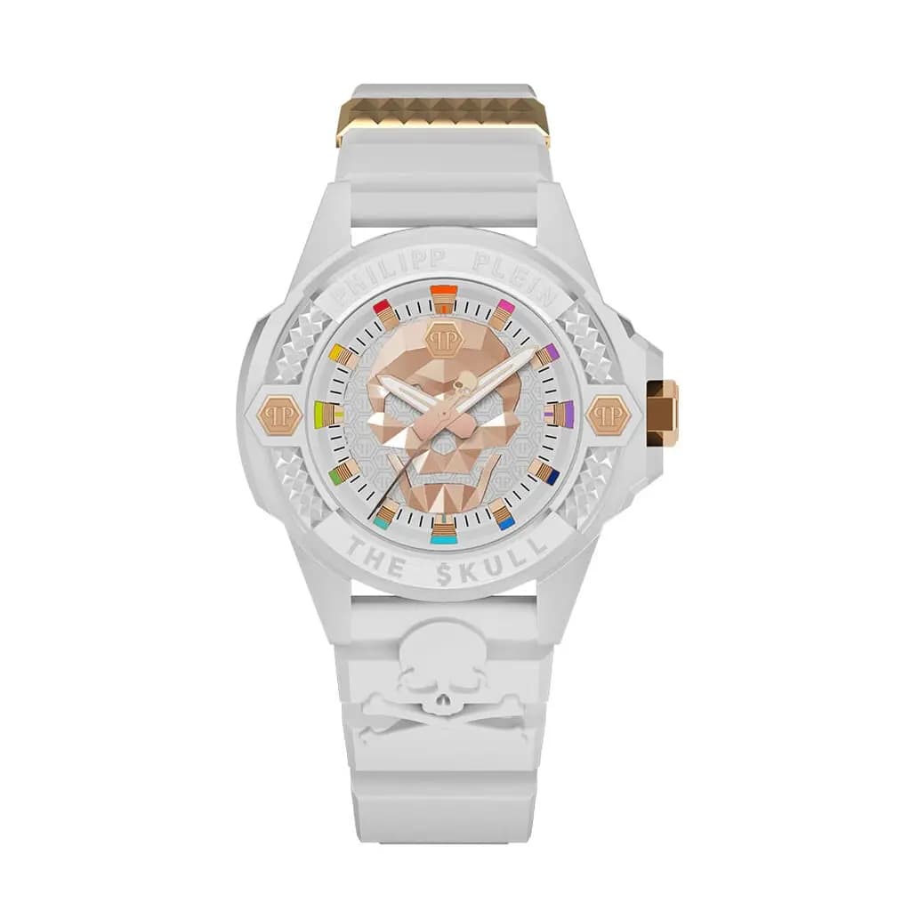 Montre Philipp Plein The Skull Ecoceramic Blanc