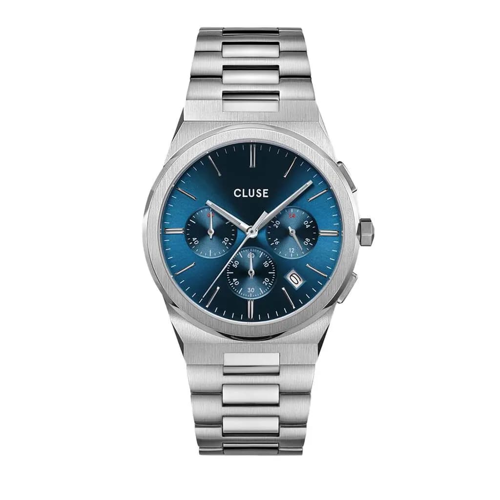 Montre Cluse Vigoureux Chrono Bleu