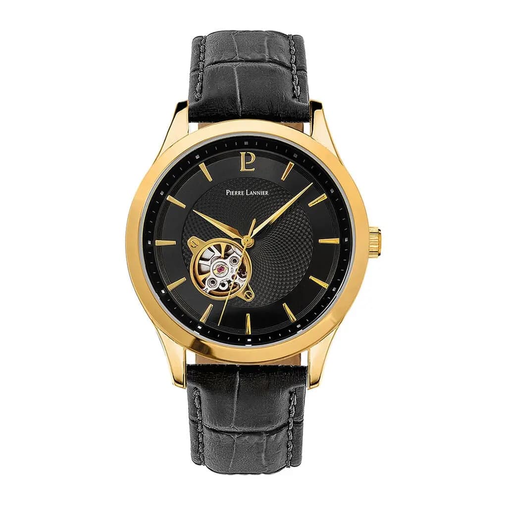 Montre Pierre Lannier Fleuret Noir