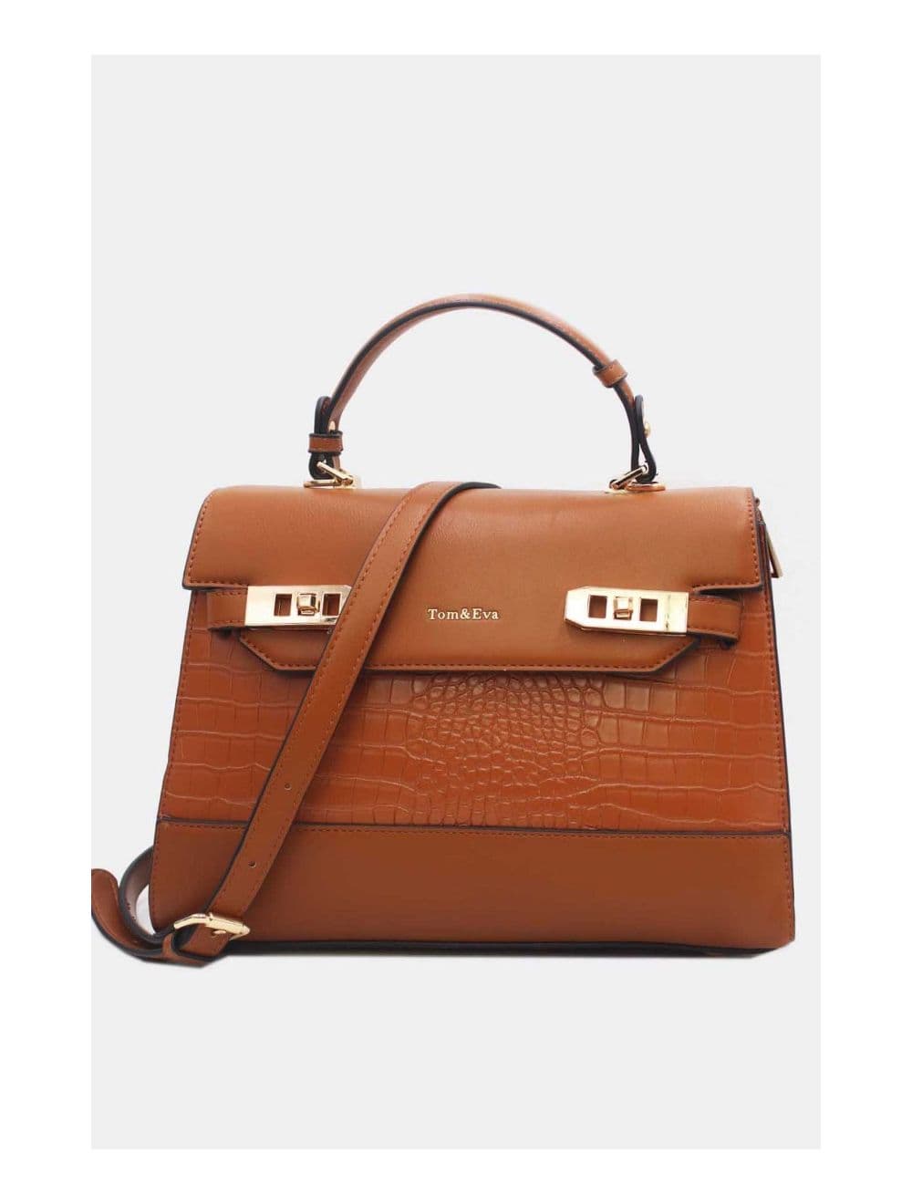 Sac à Main Chic Bicolores Réassort-24B-5864-Brown/Brown
